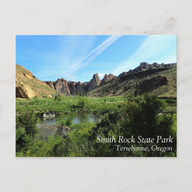 Smith Rock Staat Park, Oregon Postkarte (Vorderseite)