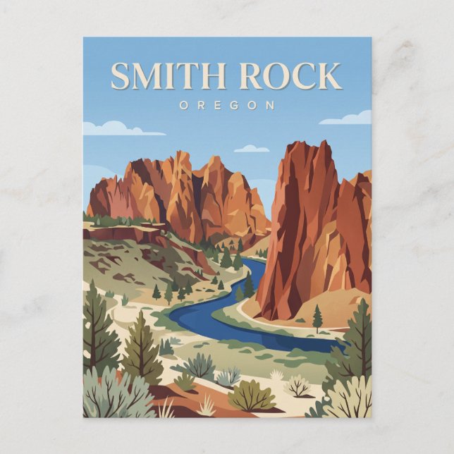 Smith Rock State Park Oregon Postkarte (Vorderseite)