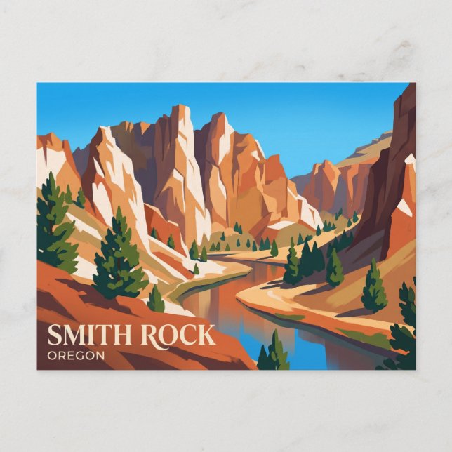 Smith Rock State Park USA Postkarte (Vorderseite)
