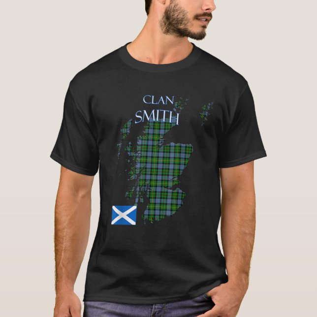 Smith Scottish Clan Tartan Scotland T Shirt (Vorderseite)