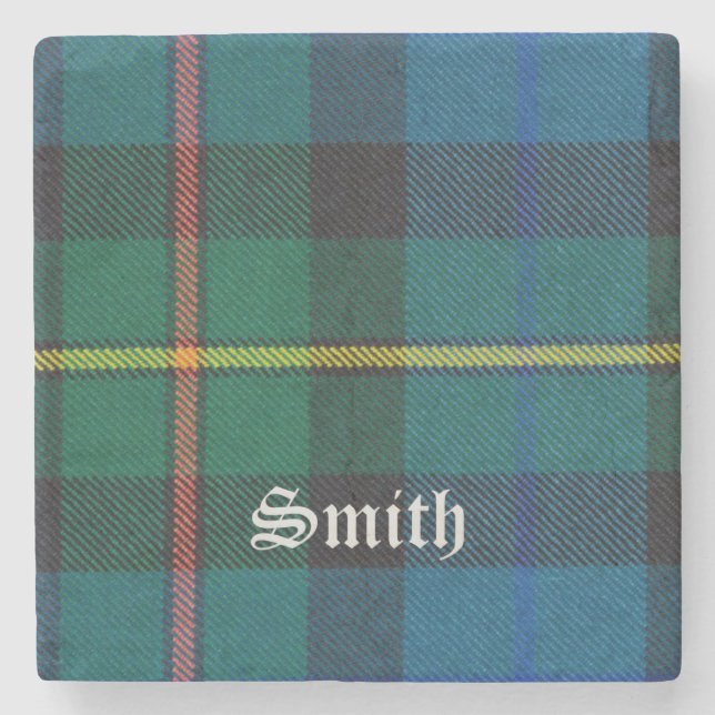 Smith, Smith Schottischer Tartan, Smith Clan, Smit Steinuntersetzer (Vorderseite)
