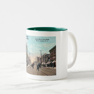 Smith St, Perth Amboy, New Jersey Vintag Zweifarbige Tasse