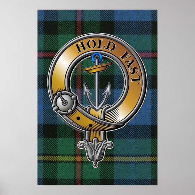 Smith Tartan & Abzeichen Poster (Vorne)