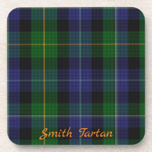 Smith-Tartan-Set aus 6 Untersetzern als Hochzeitsg Getränkeuntersetzer