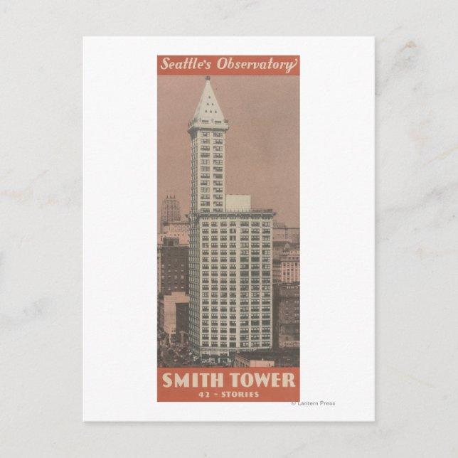 Smith Tower, Seattles Observatorium Postkarte (Vorderseite)