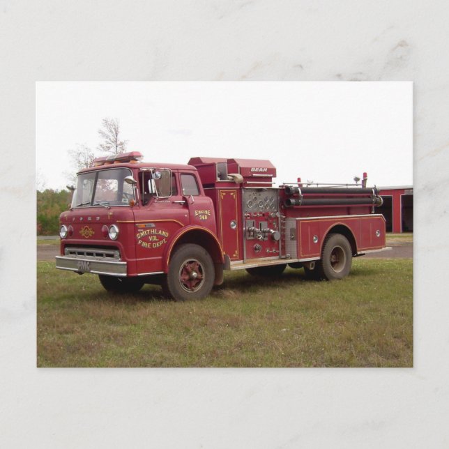 Smithland Volunteer Fire Department Postcard #1 Postkarte (Vorderseite)