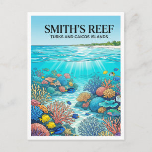 Smith's Reef The Bight Turks- und Caicosinseln Postkarte