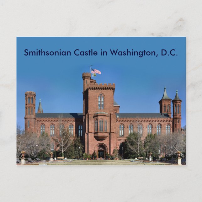 Smithsonian Castle in Washington, D.C. Postkarte (Vorderseite)