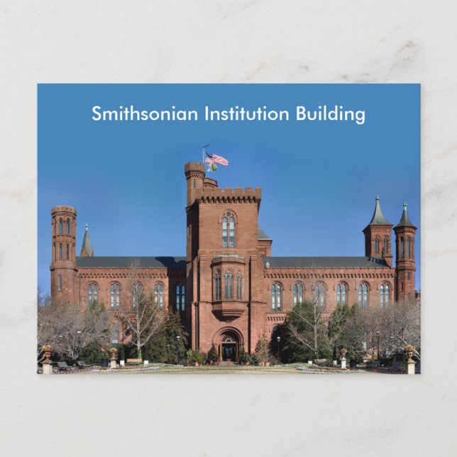 Smithsonian Institution Gebäude in Washington, DC Postkarte (Vorderseite)