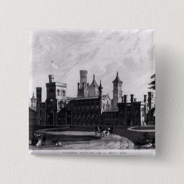 Smithsonian Institution vom Südwesten Button (Vorderseite)