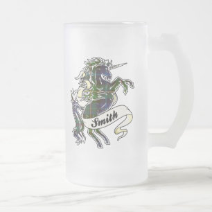 SmithTartanUnicorn Mattglas Bierglas