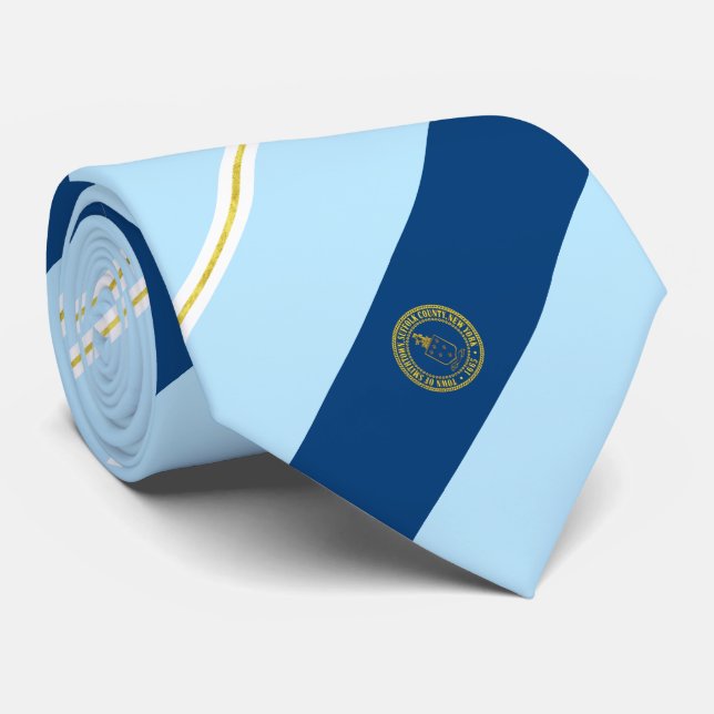 Smithtown (New York) Stadtflagge Neck Tie Krawatte (Gerollt)