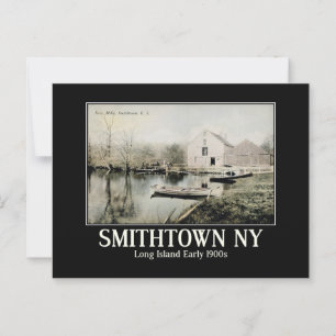 Smithtown NY Long Island Vintag Inspiriert Postkarte