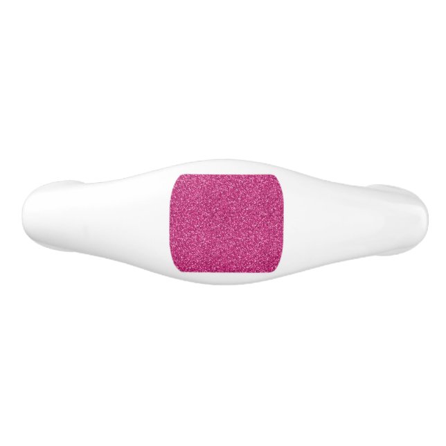 Smitten Pink Glitzer Keramik Schubladengriff (Vorderseite)