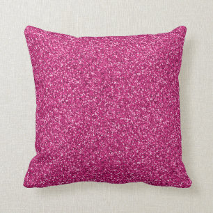 Smitten Pink Glitzer Kissen