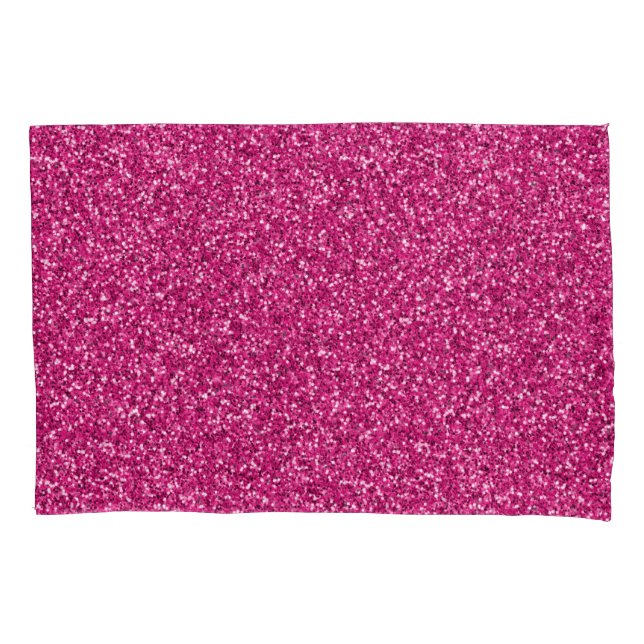Smitten Pink Glitzer Kissenbezug (Vorderseite)