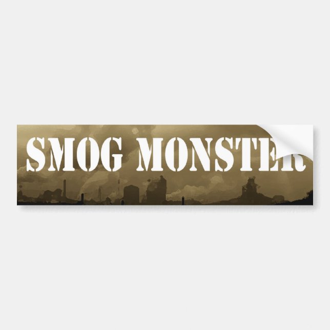 Smog-Monster Autoaufkleber (Vorne)