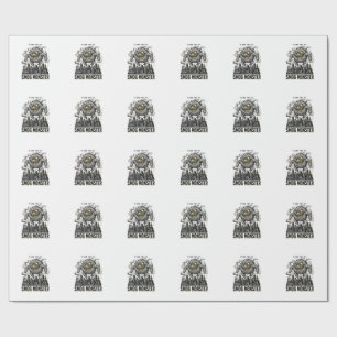 Smog-Monster-Shirt Vintage-Gravur Öko-Warnung A Geschenkpapier