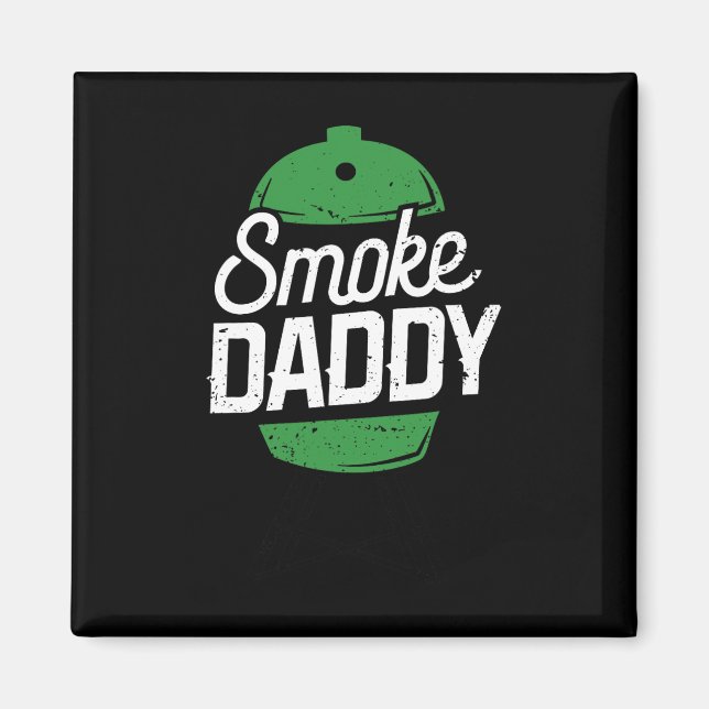 Smoke Daddy Grüner Egg Pitmaster Dad Bbq Grill  Magnet (Vorne)