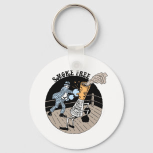 Smoke Free. Kicking butt! Schlüsselanhänger