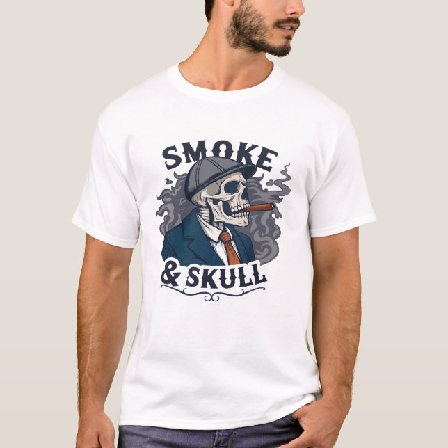  "Smoke & Skull – Dark Aesthetics, Fierce Attitude T-Shirt (Vorderseite)