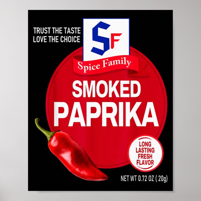 Smoked Paprika Halloween Sce Costume Group Matchin Poster (Vorne)