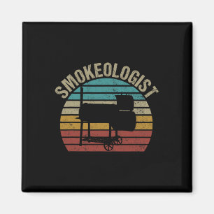 Smokeologin - Funny Pitmaster Grillen Smoker Grill Magnet