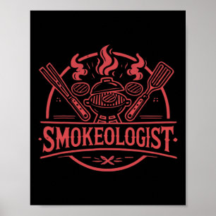Smokeologin Grillen Smoker Meat Smoking Tools Gril Poster