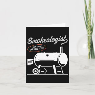 Smokeologin Grillen Vater Funny Smoking Meat Smoke Karte
