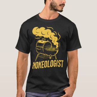Smokeologist Fleischraucher Bbq Pit Grill Papa T-Shirt