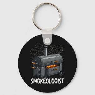 Smokeologist - Lustiger Pitmaster Bbq Smoker Grill Schlüsselanhänger