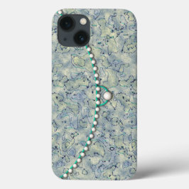 Smokey Aqua mit Perlen Case-Mate iPhone Hülle