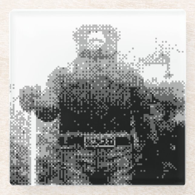 Smokey Bear Glasuntersetzer (Vorderseite)