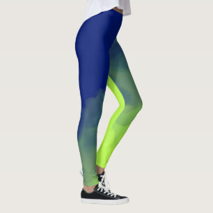 Smokey Dunkelblau und grün Leggings