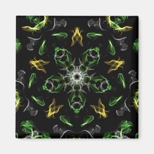 Smokey Green Mandala Digital Zeichnend Magnet