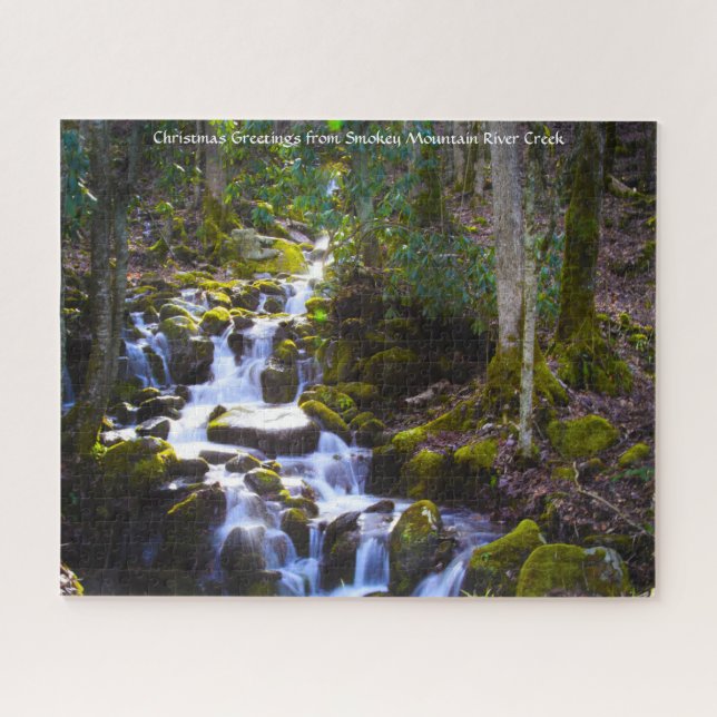 Smokey Mountain River Creek Jigsaw Puzzle (Horizontal)