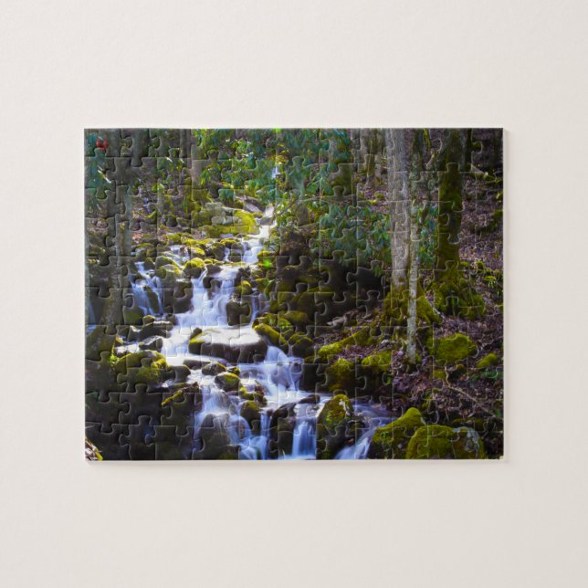Smokey Mountain River Creek North Carolina Puzzle (Horizontal)
