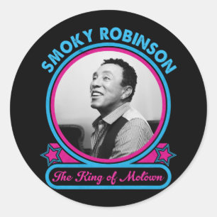 Smokey Robinson der König von Motown Runder Aufkleber