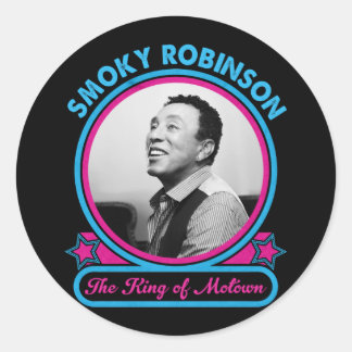 Smokey Robinson der König von Motown Runder Aufkleber