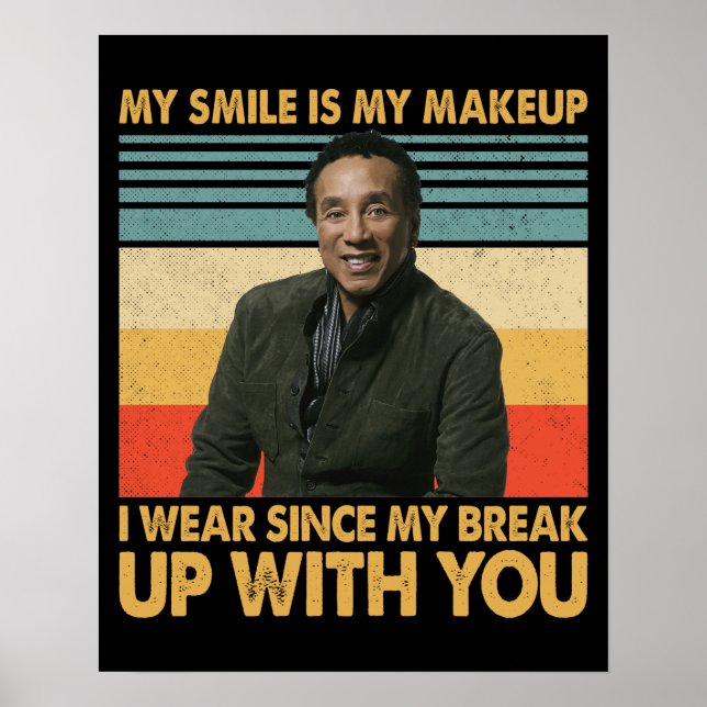 Smokey Robinson Quotes - Sobald Sie ein Motown-Art Poster (Vorne)
