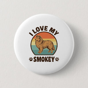 Smokey Sheltie Hund Vintage Sonnenuntergang Shirt Button