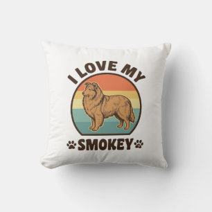 Smokey Sheltie Hund Vintage Sonnenuntergang Shirt Kissen
