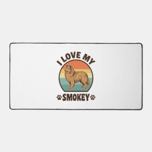 Smokey Sheltie Hund Vintage Sonnenuntergang Shirt  Schreibtischunterlage