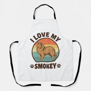 Smokey Sheltie Hund Vintage Sonnenuntergang Shirt Schürze