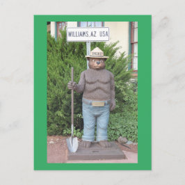 Smokey the Bären on Route 66 Postkarte