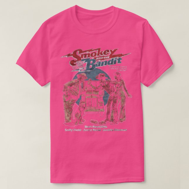 Smokey und Bandit Burt Reynolds Pontiac Firebi T-Shirt (Design vorne)