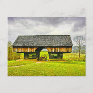 Smokies Cades Cove Cantilever Barn Tipton Platz Postkarte