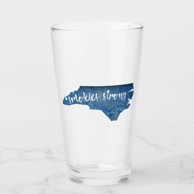 Smokies Strong North Carolina Wood Gran Glas (Vorderseite)