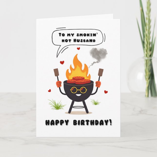 Smokin-Birthday Card Dankeskarte (Vorderseite)