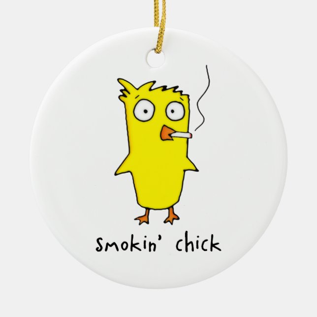 Smokin’ Chick Ornament (Vorne)
